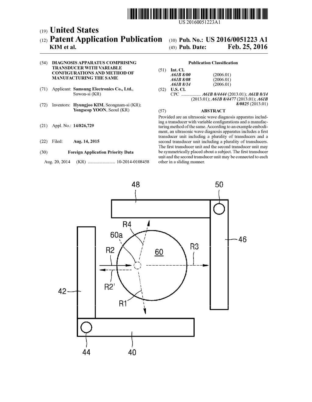 DIAGNOSIS APPARATUS COMPRISING TRANSDUCER WITH VARIABLE CONFIGURATIONS AND     METHOD OF MANUFACTURING THE SAME - diagram, schematic, and image 01