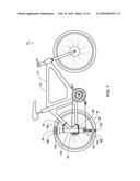 AUTOMATICALLY DEPLOYED BICYCLE SUPPORT diagram and image