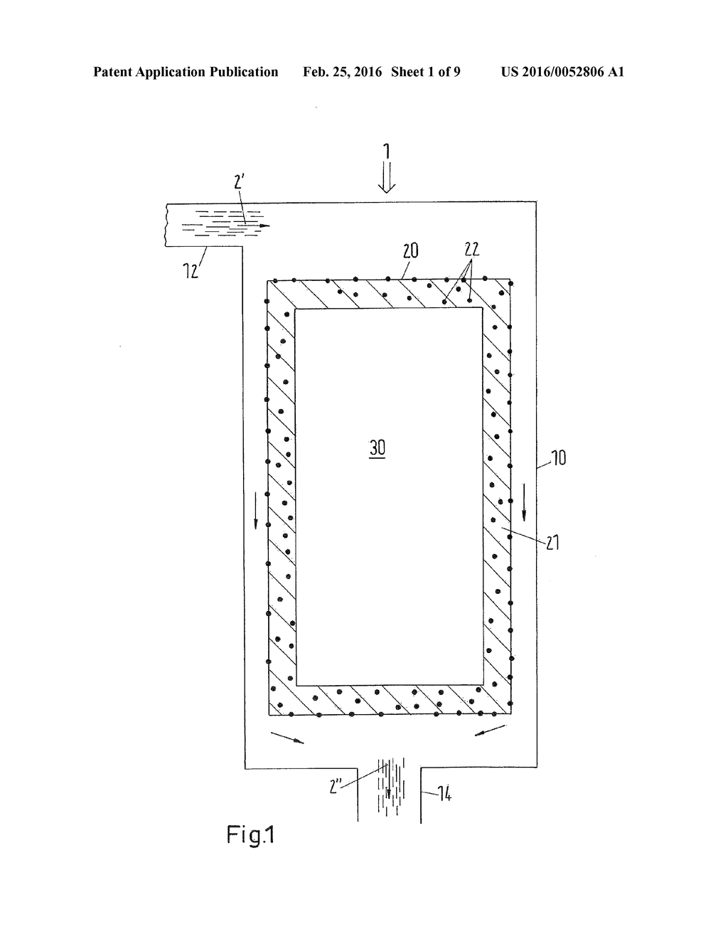 An Apparatus for Germ Reduction of a Fluid and a Process for use Thereof - diagram, schematic, and image 02