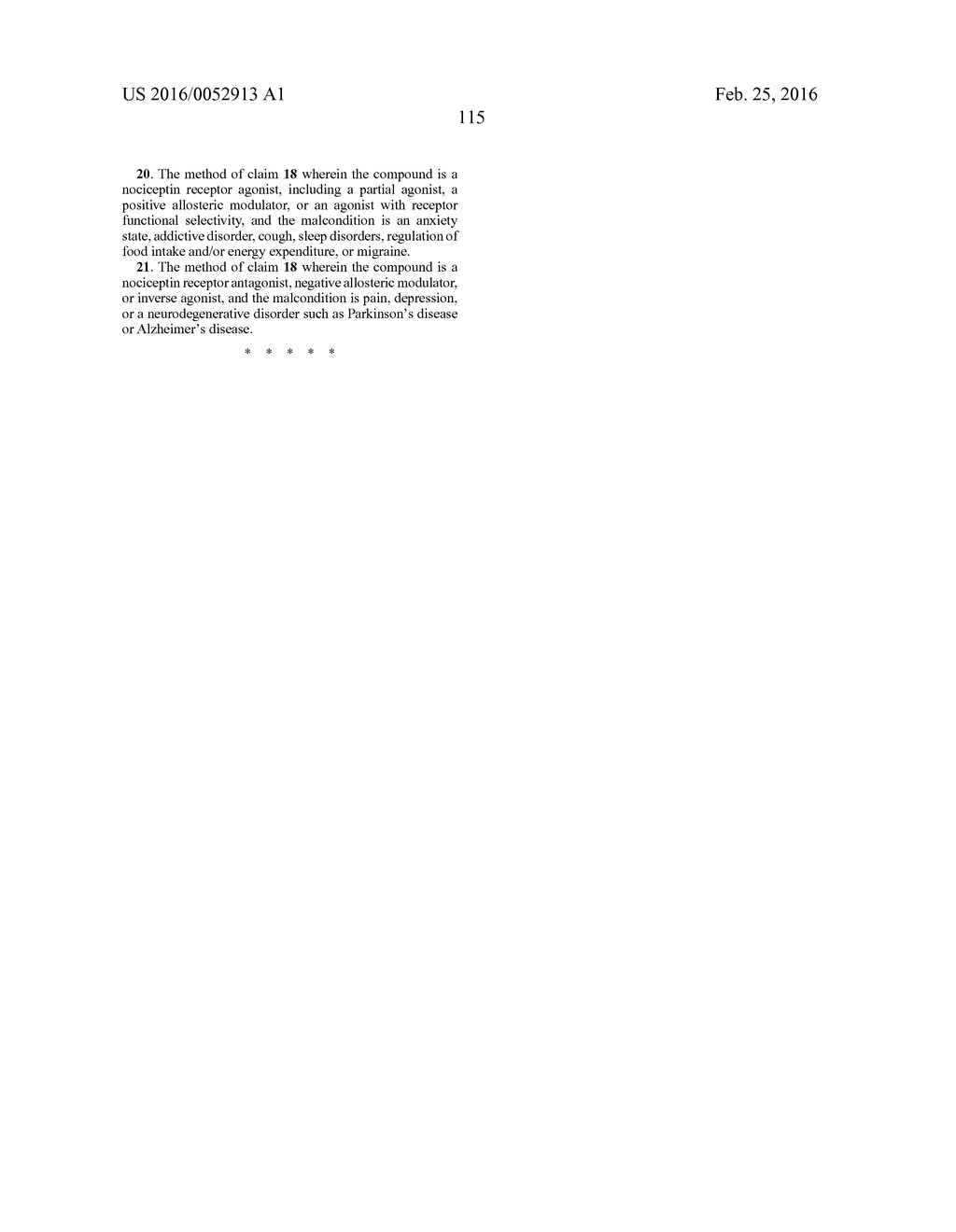 SUBSTITUTED BENZIMIDAZOLES AS NOCICEPTIN RECEPTOR MODULATORS - diagram, schematic, and image 116