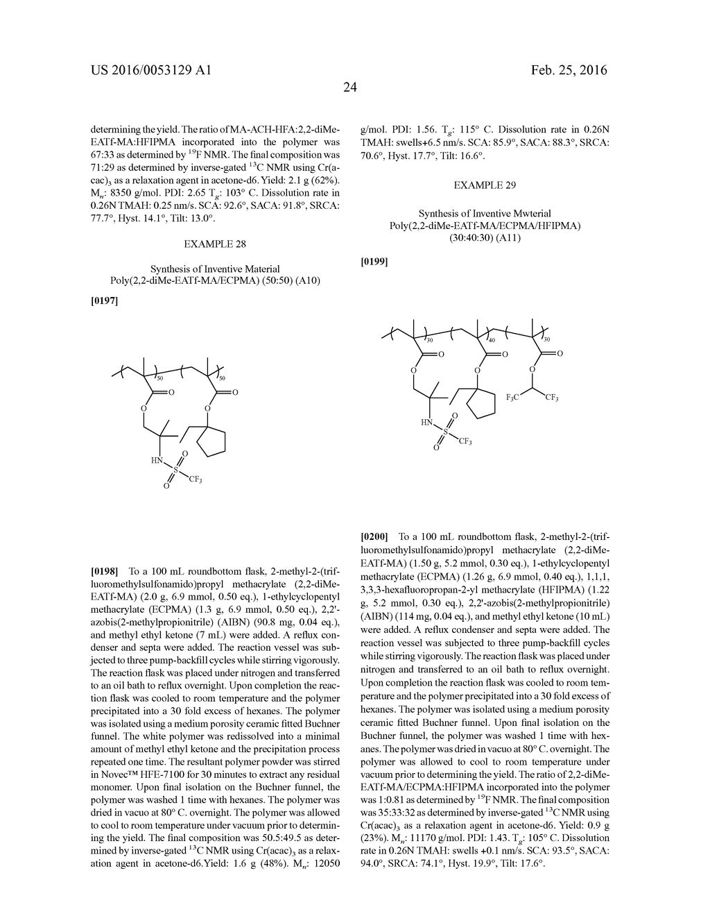 Sulfonamide-Containing Topcoat and Photoresist Additive Compositions and     Methods of Use - diagram, schematic, and image 32