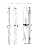 Wind Turbine Blade Railroad Transportation System and Method diagram and image