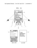 MOBILE TERMINAL, GLASSES-TYPE TERMINAL, AND MUTUAL INTERWORKING METHOD     USING SCREENS THEREOF diagram and image