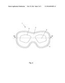 VIEW PANEL FOR GOGGLES OR HELMET VISOR diagram and image