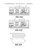 PLANAR CAVITY MEMS AND RELATED STRUCTURES, METHODS OF MANUFACTURE AND     DESIGN STRUCTURES diagram and image