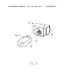 RJ45 SOCKET CONNECTOR HAVING A CONDUCTIVE TERMINAL FOR PREVENTING YIELD     DUE TO MISTAKEN INSERTION diagram and image