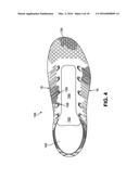 Article of Footwear Incorporating a Knitted Component with Monofilament     Areas in Body and Heel Portions diagram and image