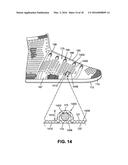 Article of Footwear Incorporating a Knitted Component with Monofilament     Areas in Body and Heel Portions diagram and image