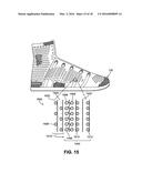 Article of Footwear Incorporating a Knitted Component with Monofilament     Areas in Body and Heel Portions diagram and image