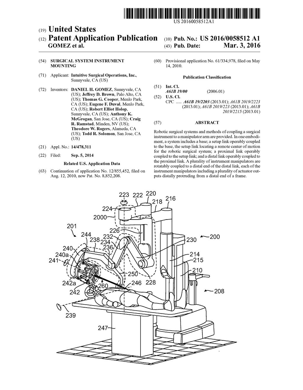 SURGICAL SYSTEM INSTRUMENT MOUNTING - diagram, schematic, and image 01