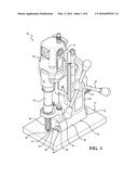 MAGNETICALLY MOUNTABLE PORTABLE DRILL ASSEMBLY diagram and image