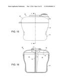 MULTI-COMPARTMENT CONTAINER WITH FLEXIBLE PARTITION diagram and image