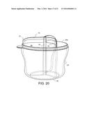 MULTI-COMPARTMENT CONTAINER WITH FLEXIBLE PARTITION diagram and image