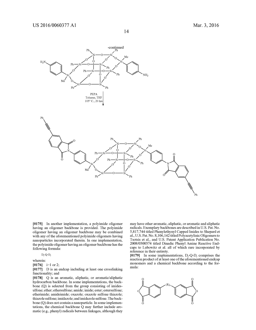 NANOMODIFIED BACKBONES FOR POLYIMIDES WITH DIFUNCTIONAL AND     MIXED-FUNCTIONALITY ENDCAPS - diagram, schematic, and image 15