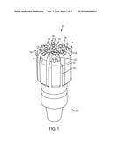 EARTH-BORING TOOLS WITH EXTENDED CUTTING FEATURES AND RELATED METHODS diagram and image