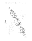 OPTICAL CONNECTOR ASSEMBLY AND OPTICAL CONNECTOR ADAPTER WITH SHUTTER diagram and image