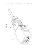 OPTICAL CONNECTOR ASSEMBLY AND OPTICAL CONNECTOR ADAPTER WITH SHUTTER diagram and image