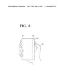 ELECTRONIC DEVICE WITH BENT DISPLAY AND METHOD FORCONTROLLING THEREOF diagram and image