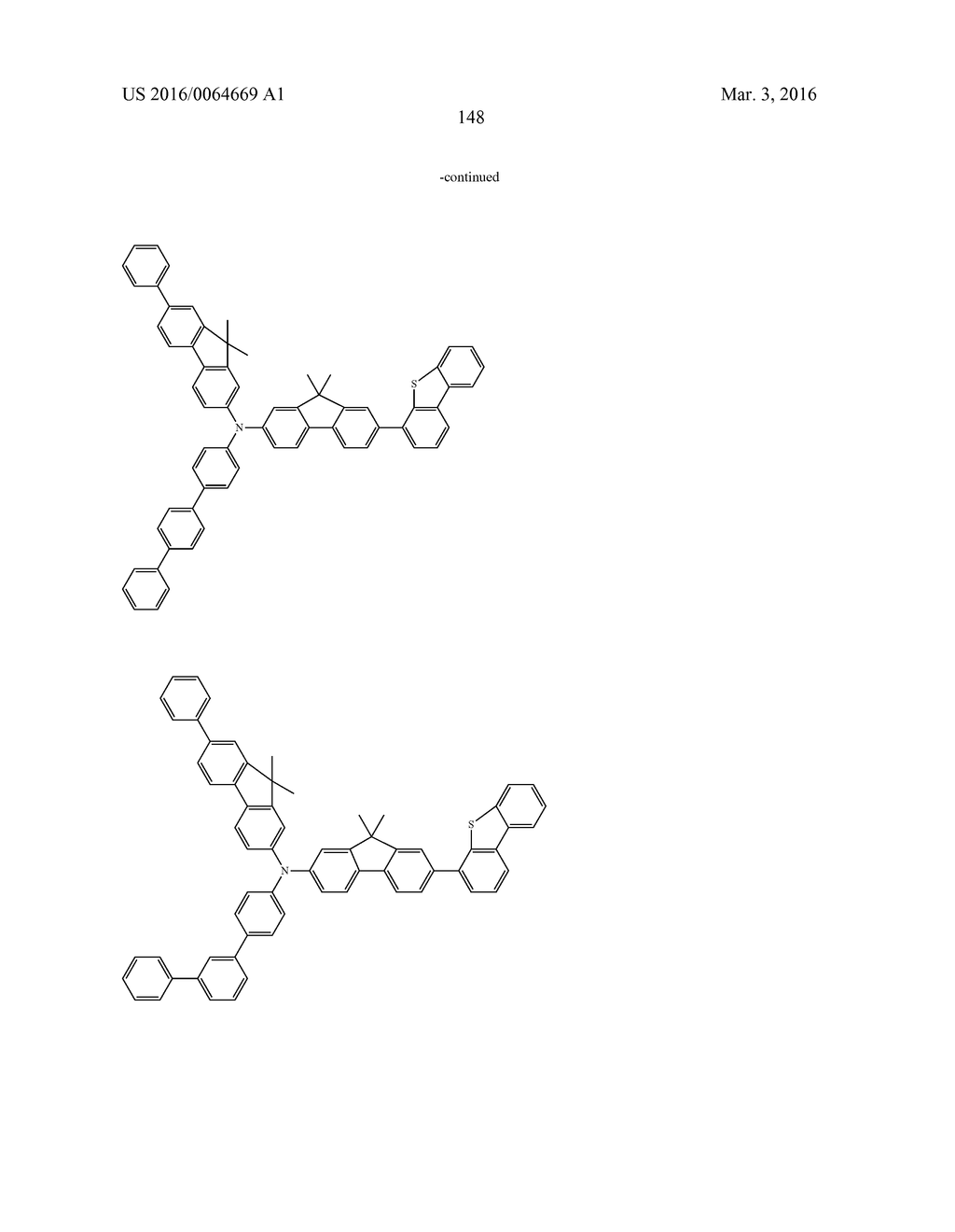 AROMATIC AMINE DERIVATIVES AND ORGANIC ELECTROLUMINESCENT ELEMENTS USING     SAME - diagram, schematic, and image 148