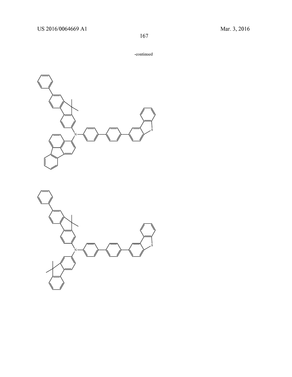 AROMATIC AMINE DERIVATIVES AND ORGANIC ELECTROLUMINESCENT ELEMENTS USING     SAME - diagram, schematic, and image 167