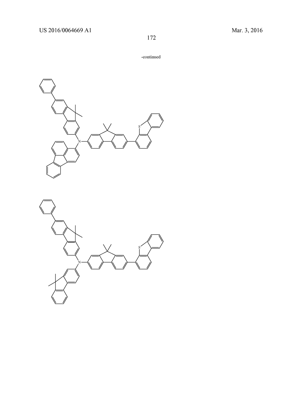 AROMATIC AMINE DERIVATIVES AND ORGANIC ELECTROLUMINESCENT ELEMENTS USING     SAME - diagram, schematic, and image 172