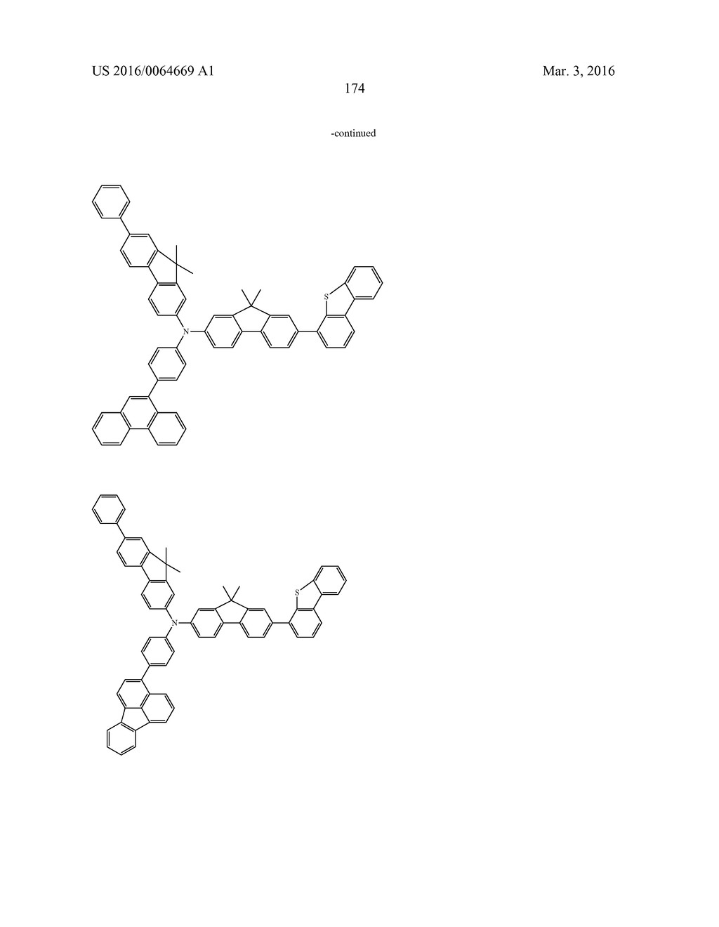 AROMATIC AMINE DERIVATIVES AND ORGANIC ELECTROLUMINESCENT ELEMENTS USING     SAME - diagram, schematic, and image 174