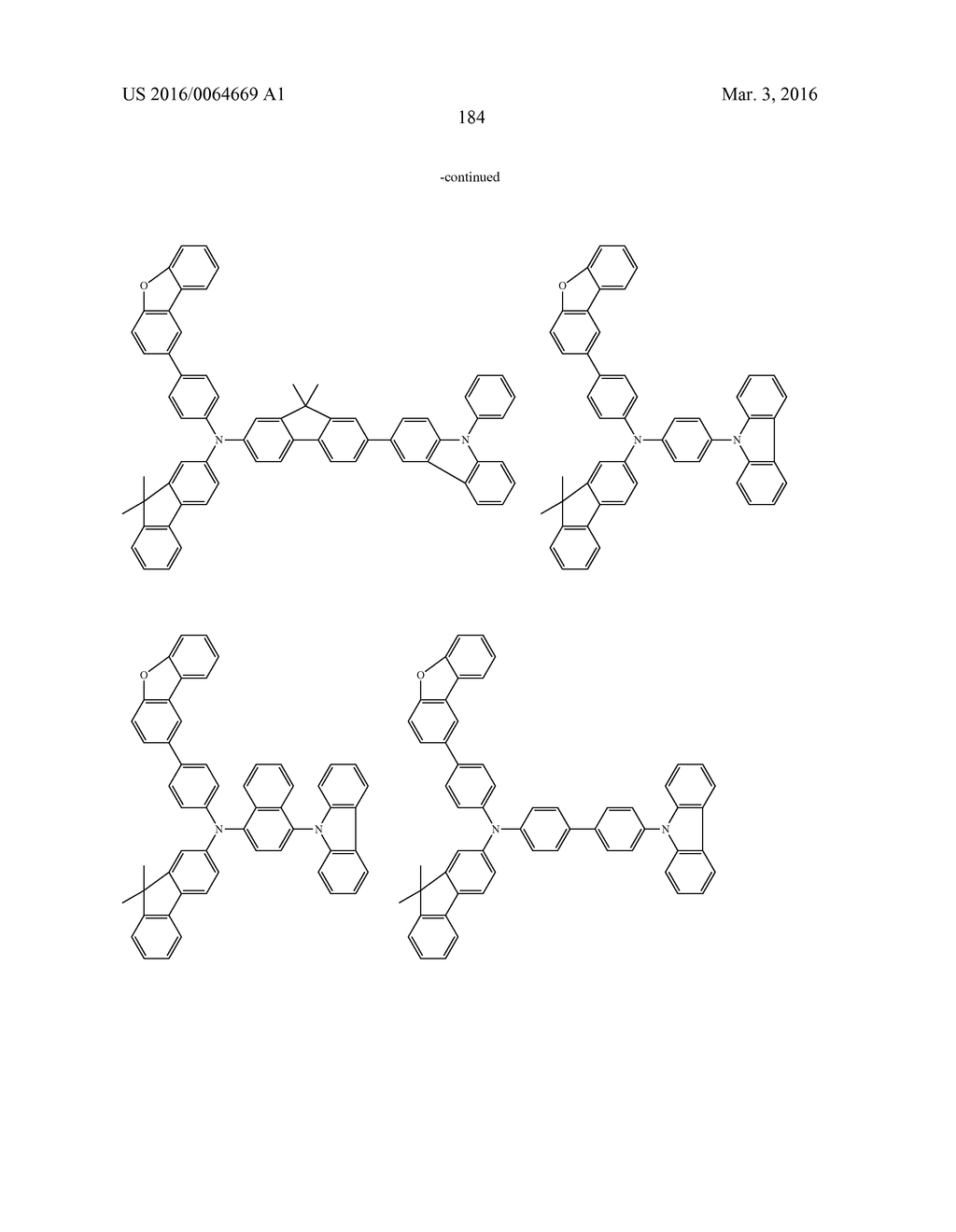 AROMATIC AMINE DERIVATIVES AND ORGANIC ELECTROLUMINESCENT ELEMENTS USING     SAME - diagram, schematic, and image 184