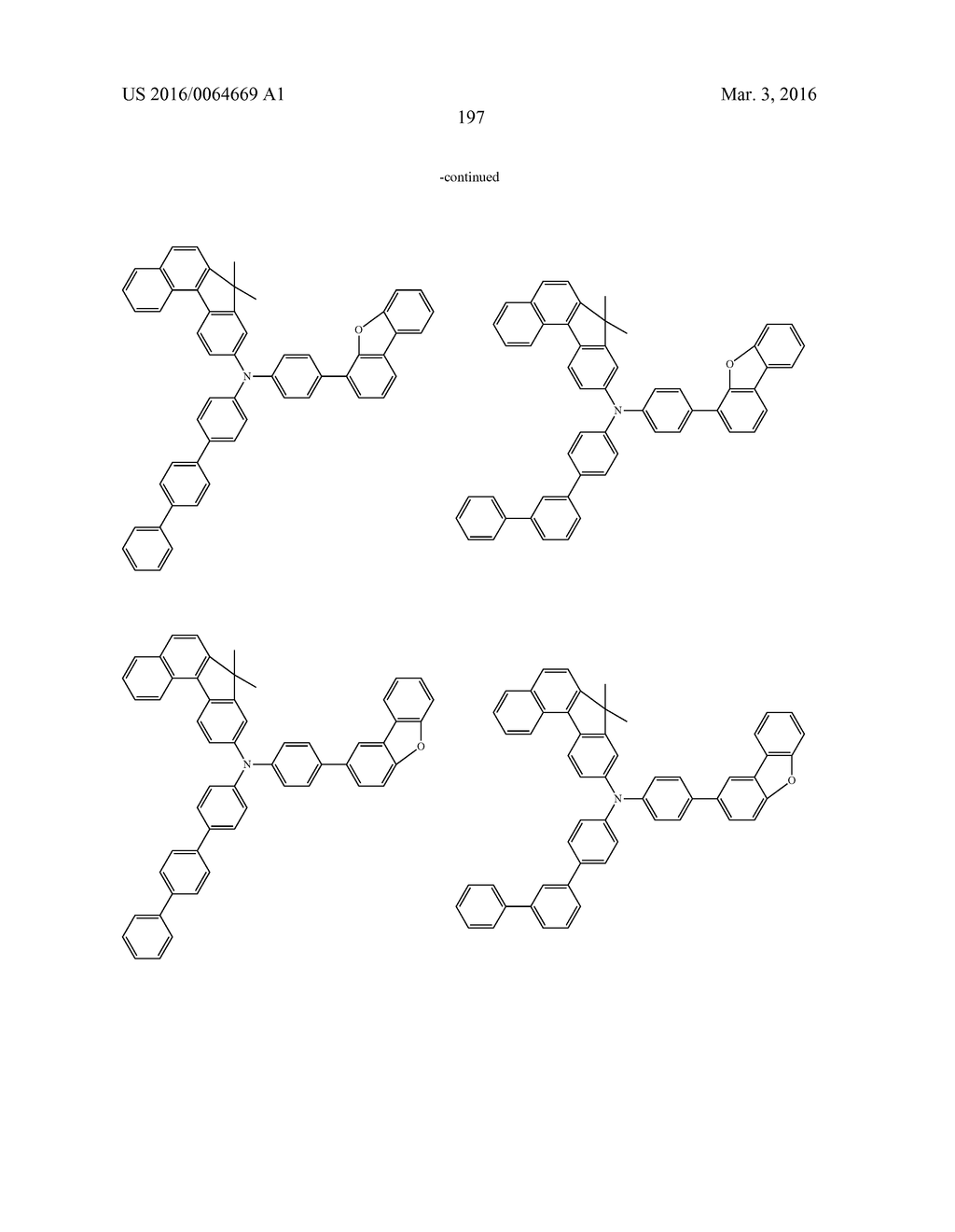 AROMATIC AMINE DERIVATIVES AND ORGANIC ELECTROLUMINESCENT ELEMENTS USING     SAME - diagram, schematic, and image 197