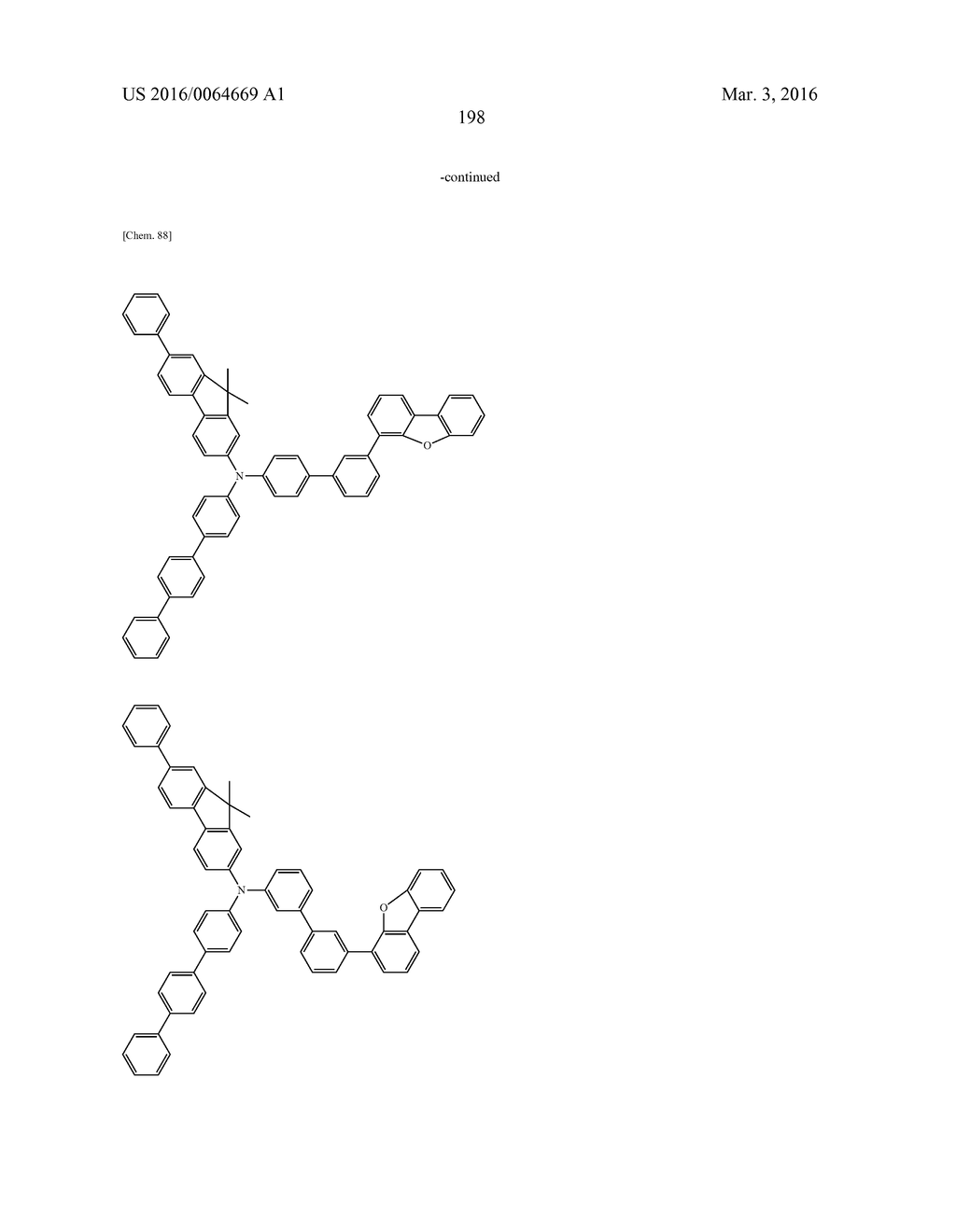 AROMATIC AMINE DERIVATIVES AND ORGANIC ELECTROLUMINESCENT ELEMENTS USING     SAME - diagram, schematic, and image 198