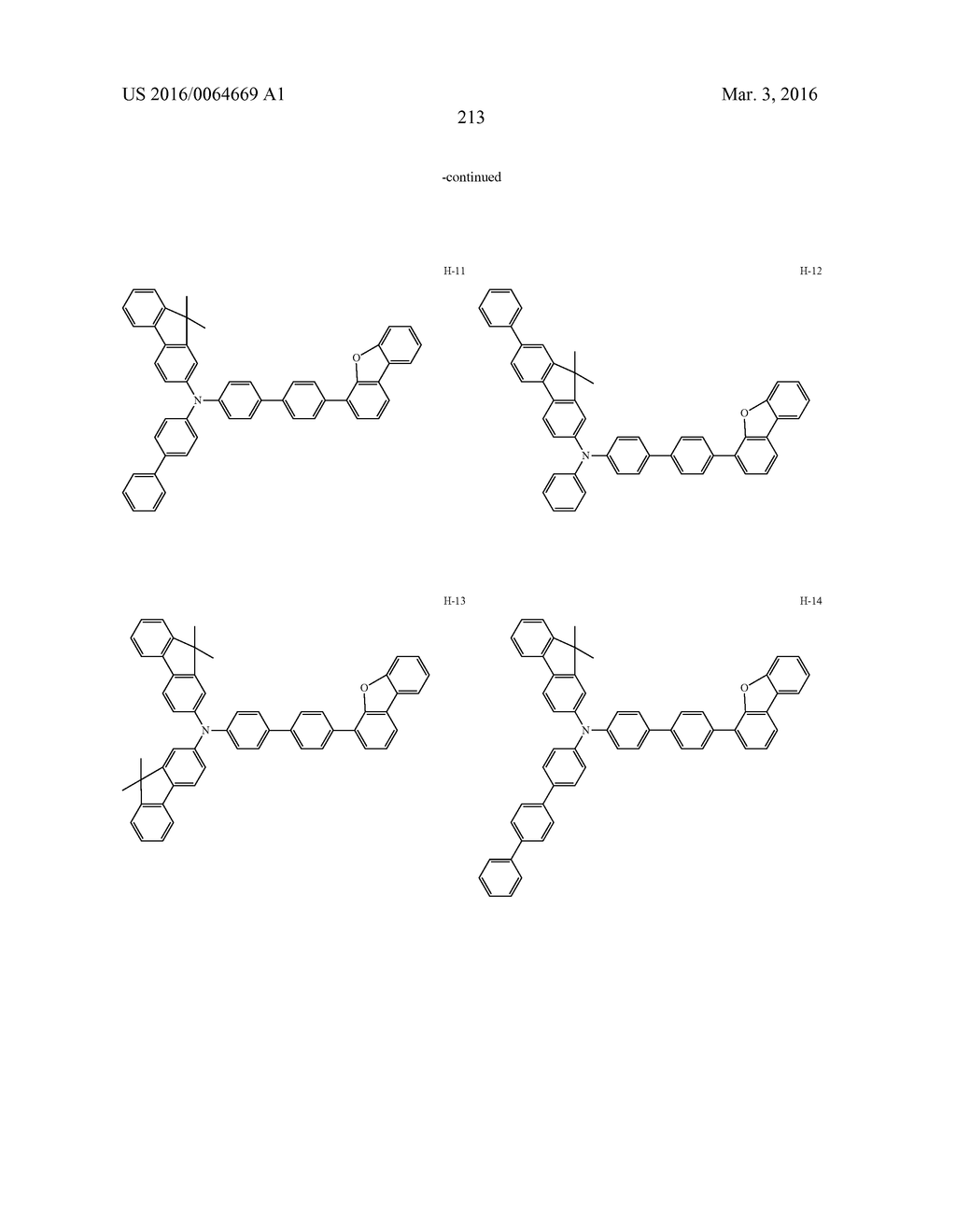 AROMATIC AMINE DERIVATIVES AND ORGANIC ELECTROLUMINESCENT ELEMENTS USING     SAME - diagram, schematic, and image 213