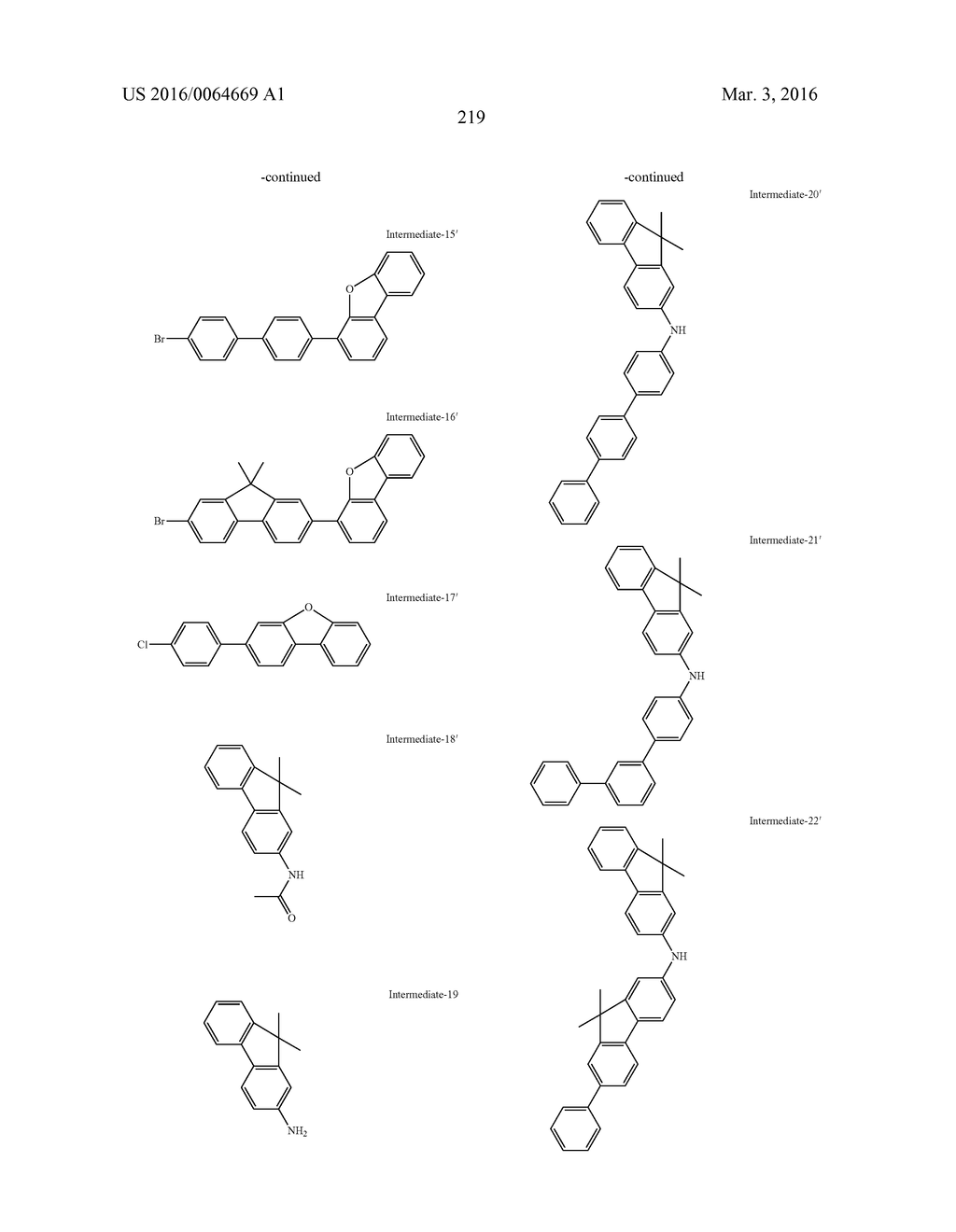 AROMATIC AMINE DERIVATIVES AND ORGANIC ELECTROLUMINESCENT ELEMENTS USING     SAME - diagram, schematic, and image 219