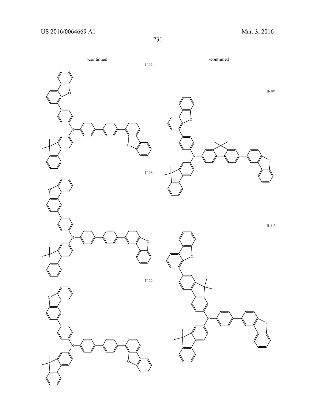 AROMATIC AMINE DERIVATIVES AND ORGANIC ELECTROLUMINESCENT ELEMENTS USING     SAME - diagram, schematic, and image 231