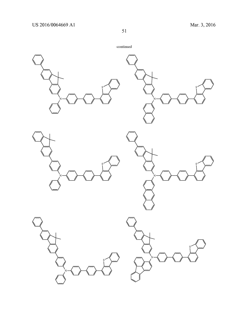 AROMATIC AMINE DERIVATIVES AND ORGANIC ELECTROLUMINESCENT ELEMENTS USING     SAME - diagram, schematic, and image 52