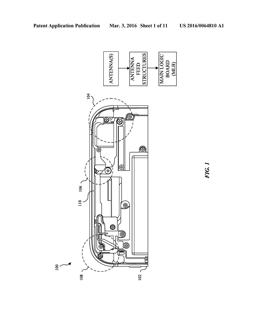 FLEXIBLE SHOCK ABSORBING CONNECTIONS WITHIN A MOBILE COMPUTING DEVICE - diagram, schematic, and image 02