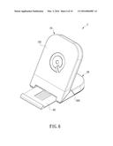 WIRELESS-CHARGING BASE FOR CHARGING IN FLAT OR INCLINED POSITION diagram and image