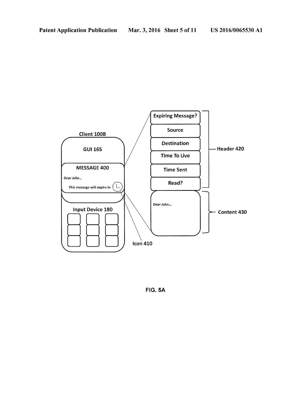 METHOD AND APPARATUS FOR EXPIRING MESSAGES IN ELECTRONIC COMMUNICATIONS - diagram, schematic, and image 06