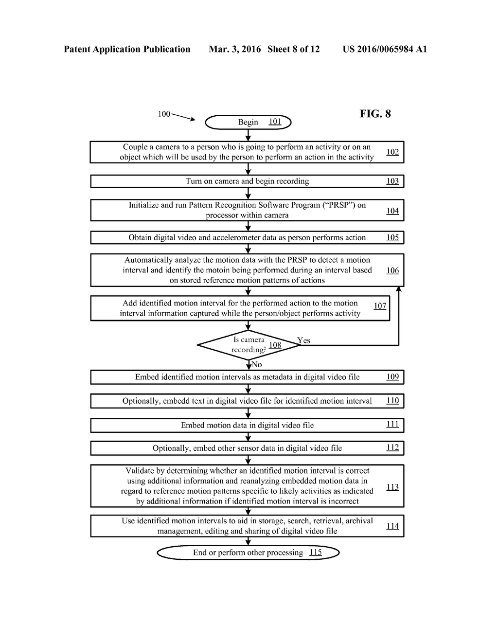 SYSTEMS AND METHODS FOR PROVIDING DIGITAL VIDEO WITH DATA IDENTIFYING     MOTION - diagram, schematic, and image 09