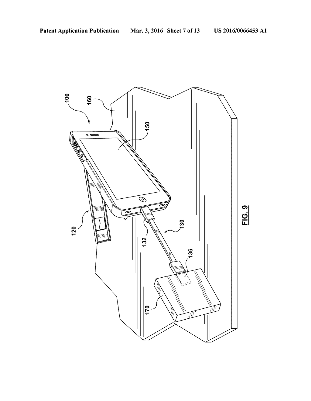 ELECTRONIC DEVICE CASE HAVING A KICKSTAND WITH A REMOVABLE CHARGER CABLE - diagram, schematic, and image 08