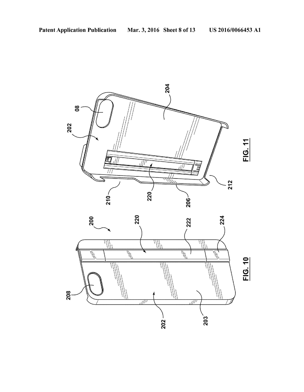 ELECTRONIC DEVICE CASE HAVING A KICKSTAND WITH A REMOVABLE CHARGER CABLE - diagram, schematic, and image 09