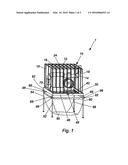 Animal habitat cage with waste disposal flooring diagram and image