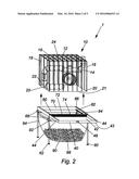 Animal habitat cage with waste disposal flooring diagram and image