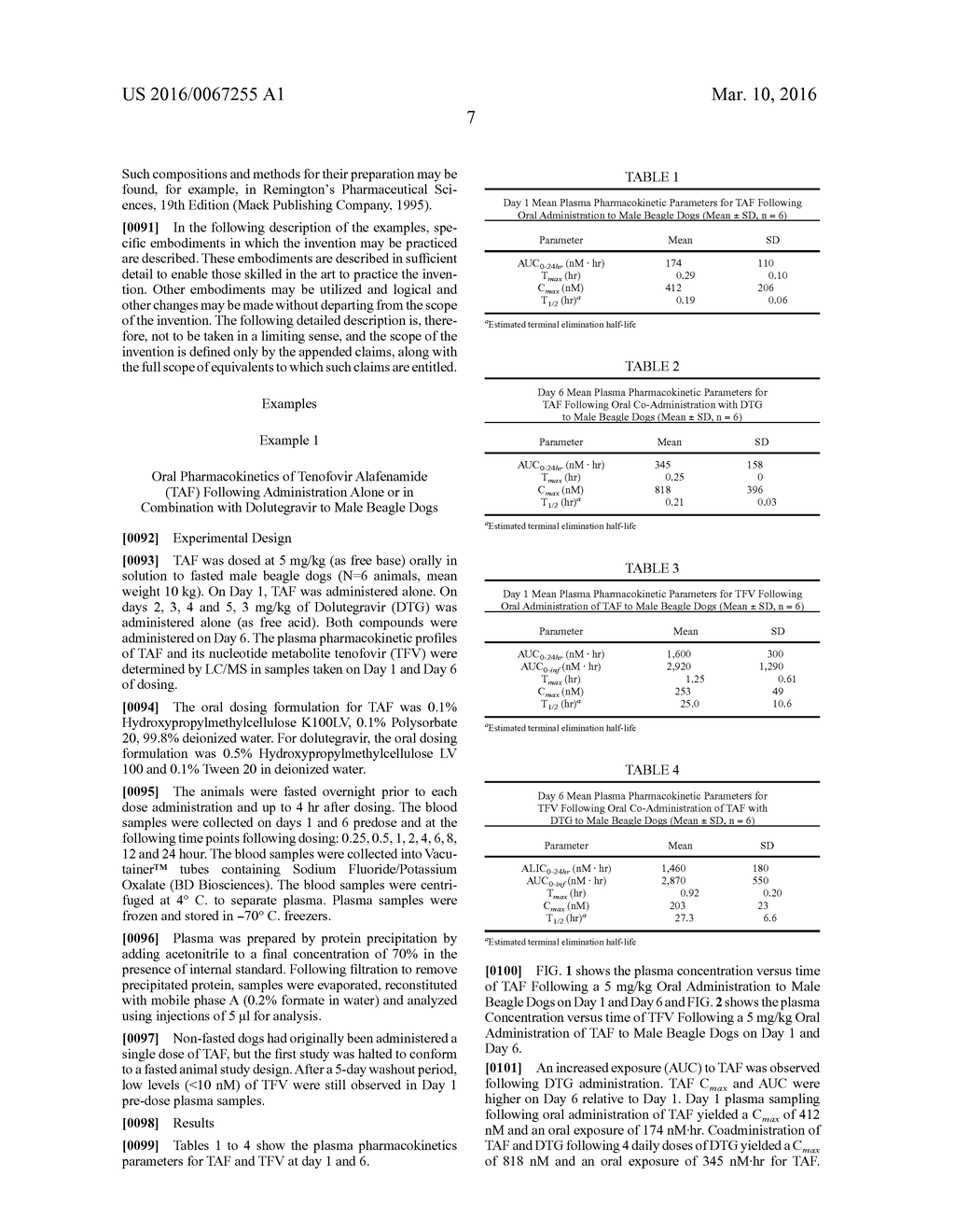 METHODS OF TREATING OR PREVENTING HIV IN PATIENTS USING A COMBINATION OF     TENOFOVIR ALAFENAMIDE AND DOLUTEGRAVIR - diagram, schematic, and image 10