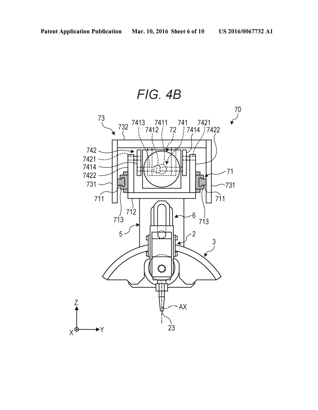 APPLICATION DEVICE, APPLICATION ROBOT, AND APPLICATION METHOD - diagram, schematic, and image 07