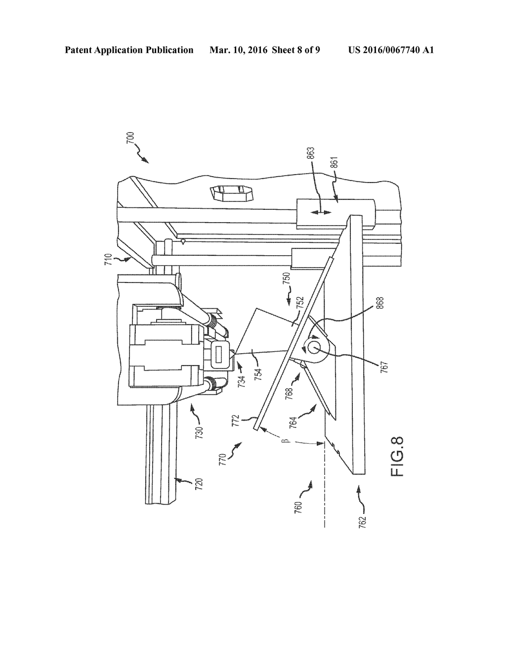 THREE DIMENSIONAL (3D) PRINTER WITH A BUILD PLATE HAVING MULTI-DEGREE OF     FREEDOM MOTION - diagram, schematic, and image 09