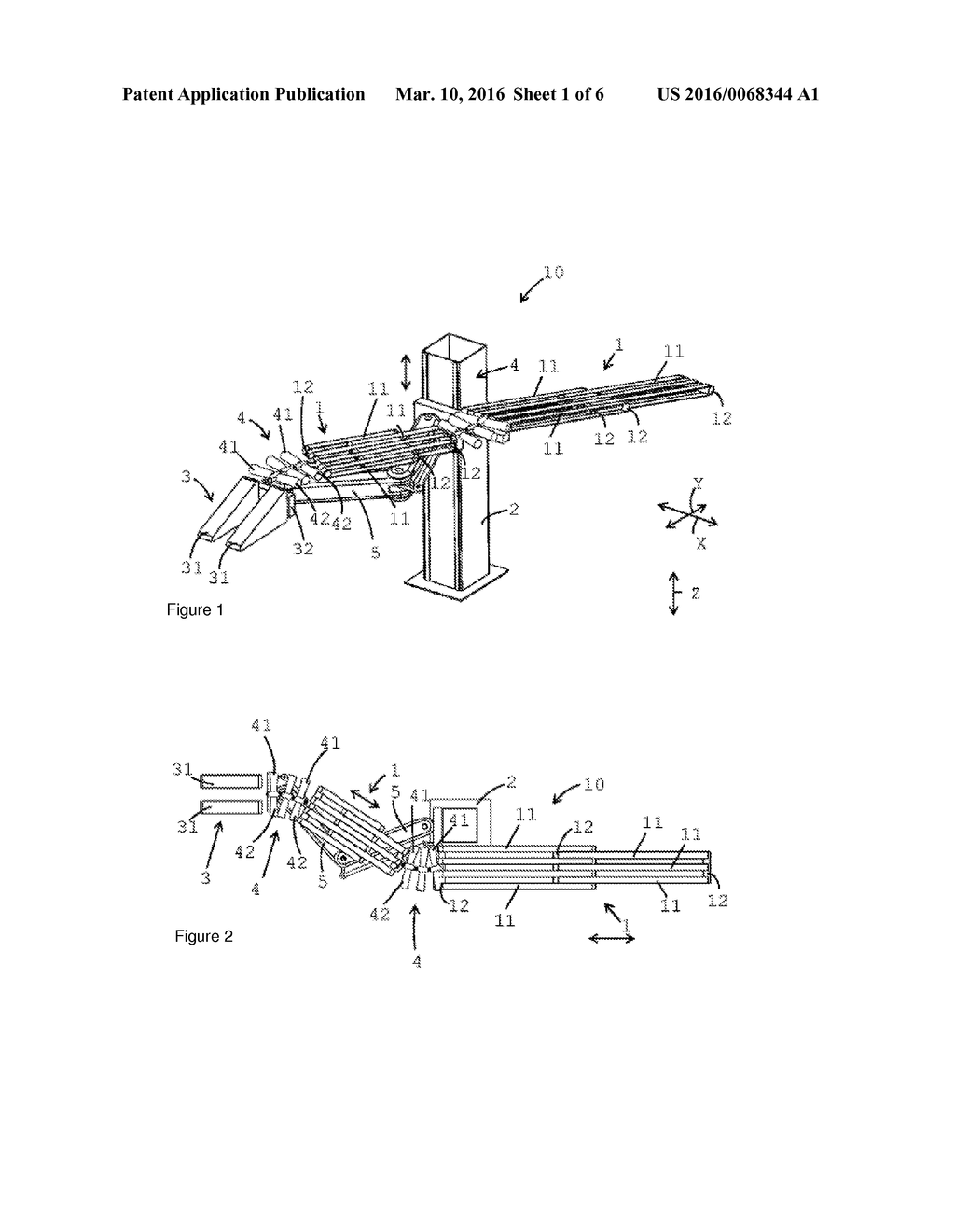 CONVEYOR DEVICE FOR LOADING OR UNLOADING PIECE GOODS WHICH CAN BE     SINGULATED - diagram, schematic, and image 02