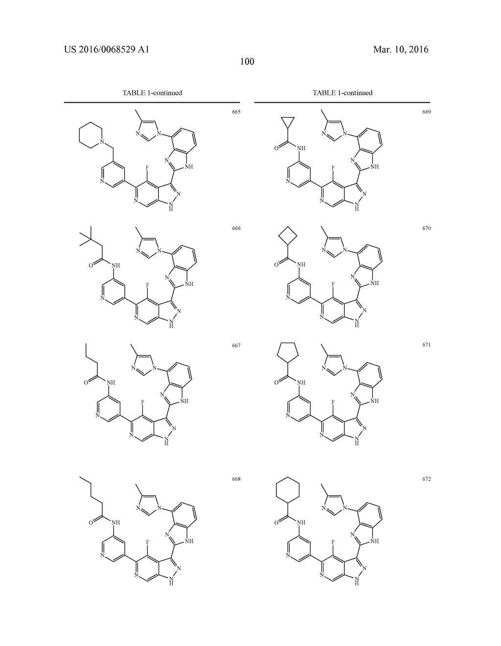 3-(1H-BENZO[D]IMIDAZOL-2-YL)-1H-PYRAZOLO[3,4-C]PYRIDINE AND THERAPEUTIC     USES THEREOF - diagram, schematic, and image 101