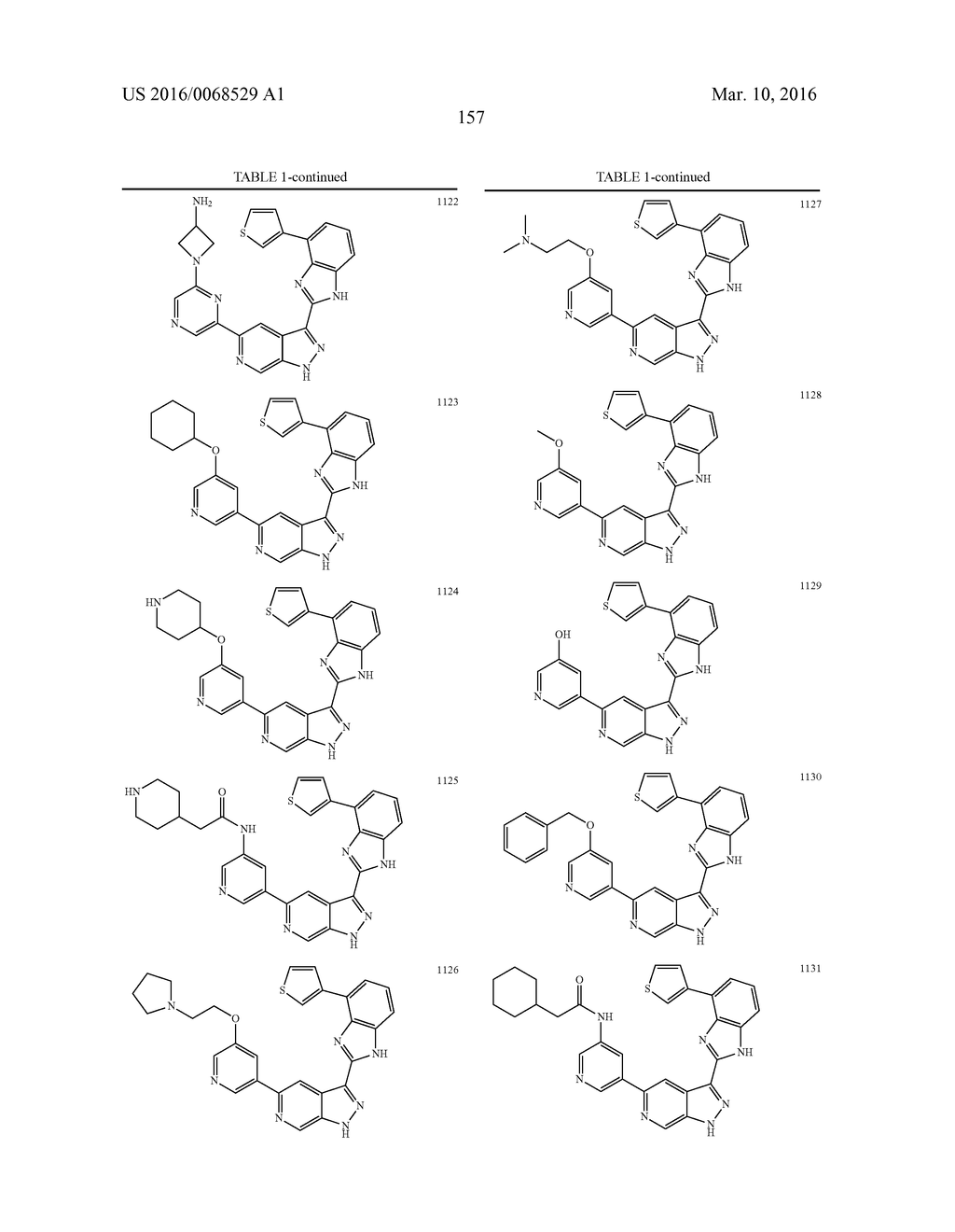 3-(1H-BENZO[D]IMIDAZOL-2-YL)-1H-PYRAZOLO[3,4-C]PYRIDINE AND THERAPEUTIC     USES THEREOF - diagram, schematic, and image 158