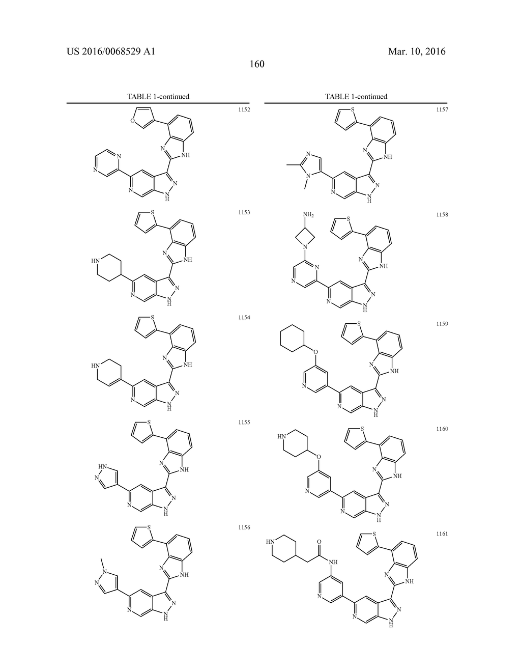 3-(1H-BENZO[D]IMIDAZOL-2-YL)-1H-PYRAZOLO[3,4-C]PYRIDINE AND THERAPEUTIC     USES THEREOF - diagram, schematic, and image 161