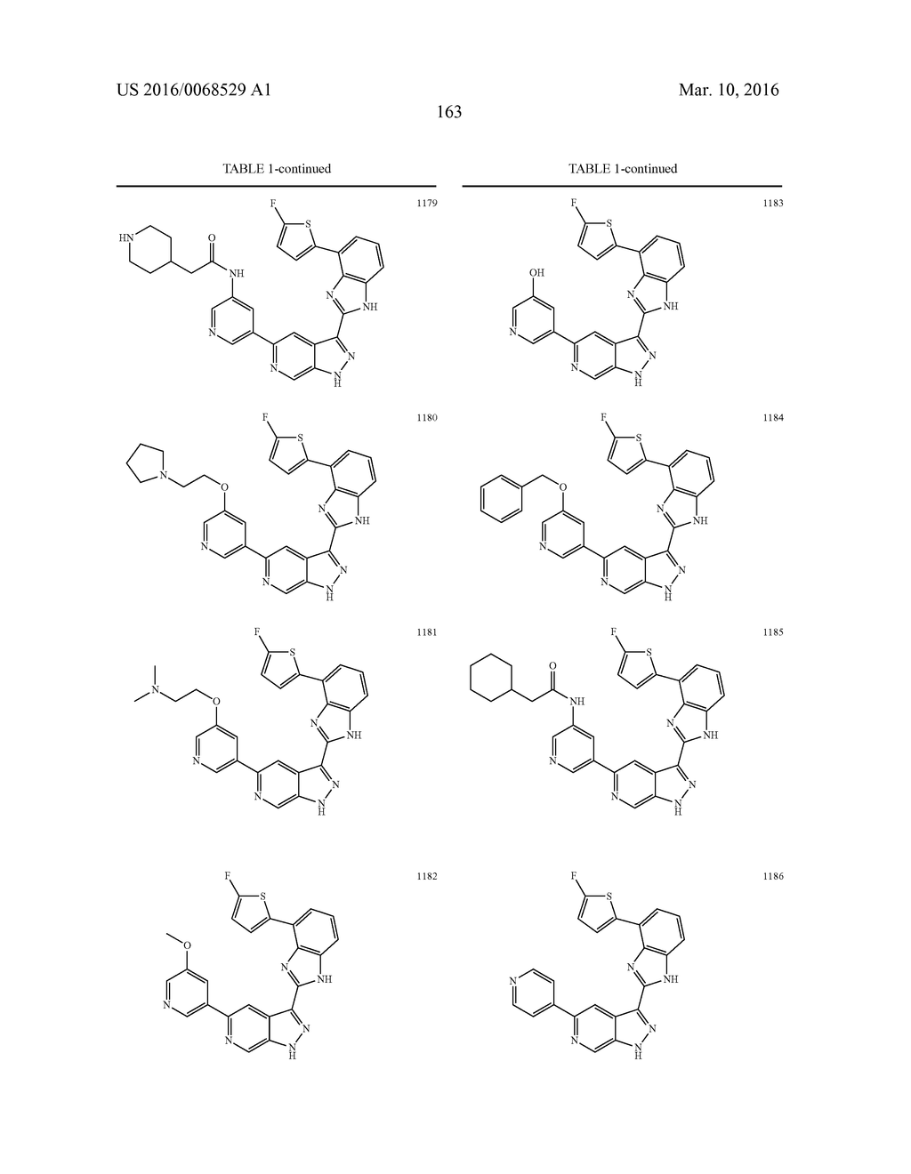 3-(1H-BENZO[D]IMIDAZOL-2-YL)-1H-PYRAZOLO[3,4-C]PYRIDINE AND THERAPEUTIC     USES THEREOF - diagram, schematic, and image 164