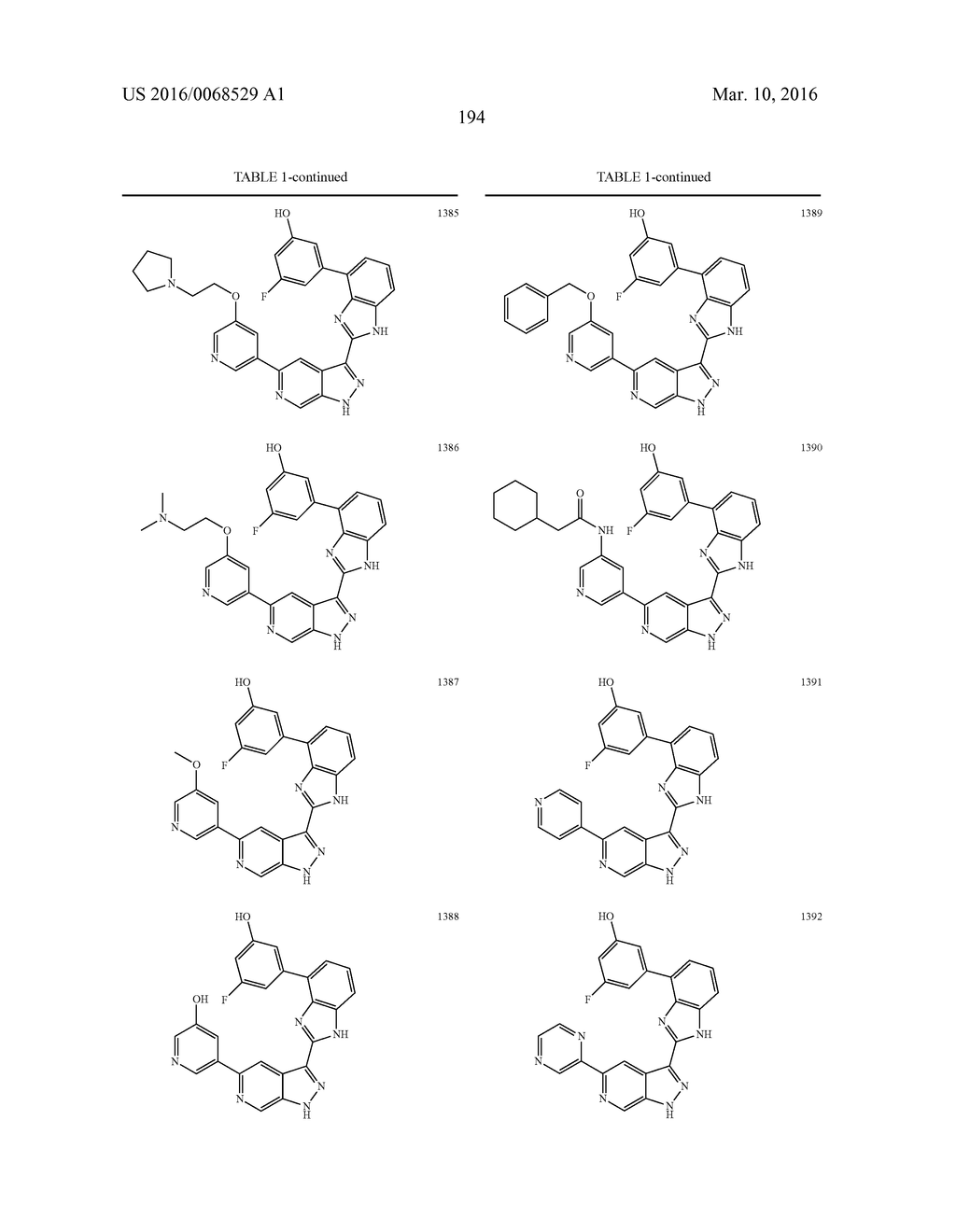 3-(1H-BENZO[D]IMIDAZOL-2-YL)-1H-PYRAZOLO[3,4-C]PYRIDINE AND THERAPEUTIC     USES THEREOF - diagram, schematic, and image 195